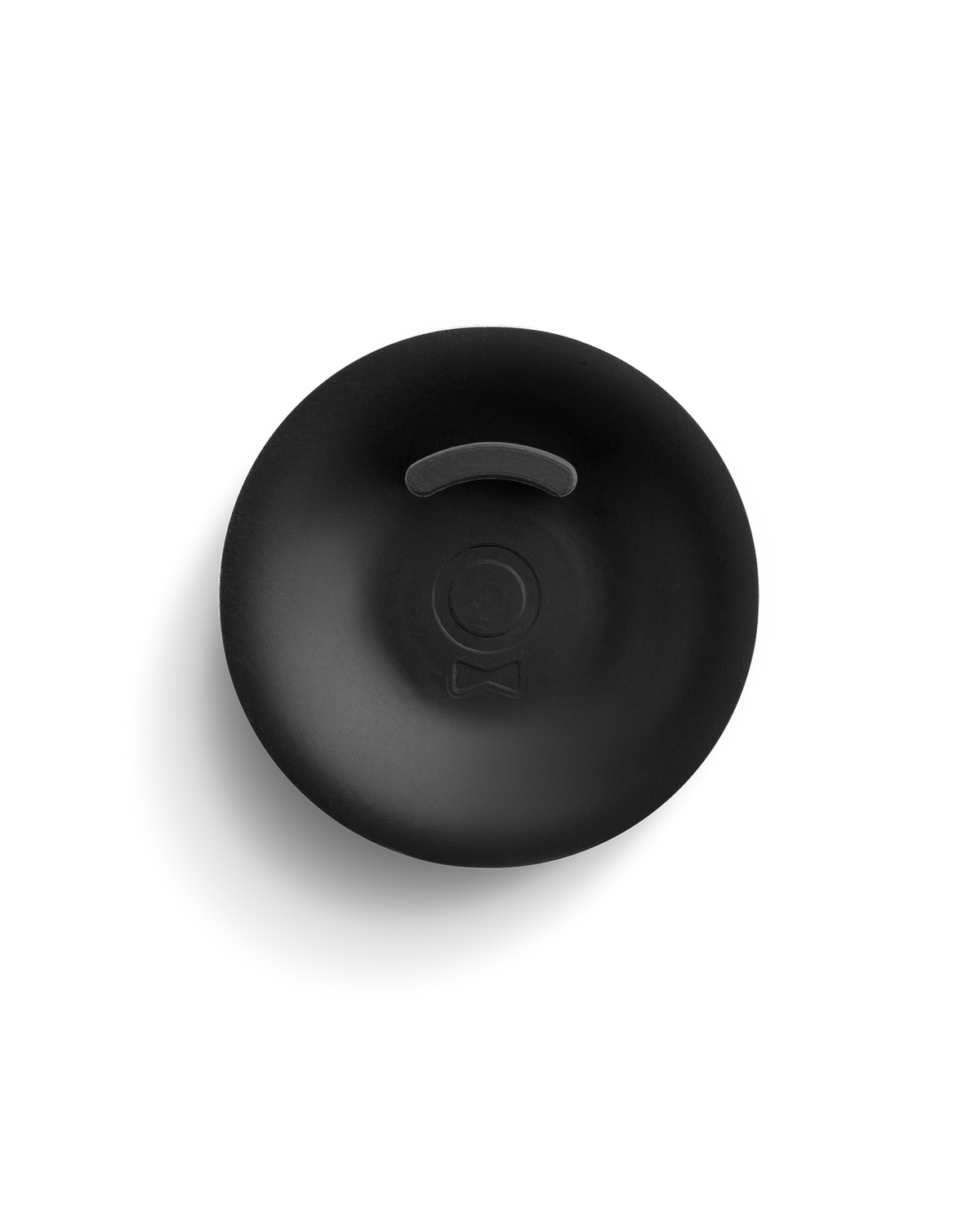 Fellow Series 1 Backflush Disc, black and circular with a small slit, viewed from above.