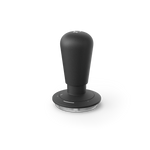 The Fellow Espresso Guided Tamper in black ensures consistent tamping on a white background.