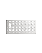 Fellow Series 1 Drip Tray Cover: rectangular metal with evenly spaced holes and one large hole.