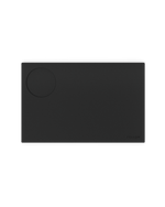 Fellow Espresso Tamping Mat: rectangular silicone mat with circular indentation for espresso.