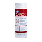 Pasquini Coffee Co. Cafiza Cleaning Powder: effective espresso machine cleaner, red/white label.